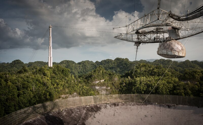 A view of the area from the observatory